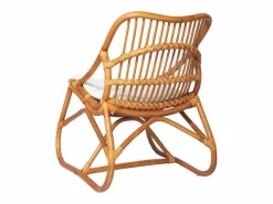Sale Silla de ratán lino marrón claro Sillón De Mimbre