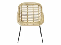 Outlet Silla de ratán y metal Sillón De Mimbre