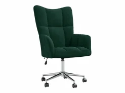 Clearance vidaxl Silla de relajación de terciopelo verde oscuro Verde pino