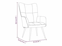 Clicnbuy Silla de relajación de terciopelo