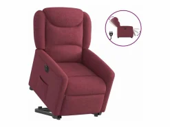Sale Silla de relax | Sillón eléctrico reclinable elevable de tela tinto SHL7947 Sillón Relax