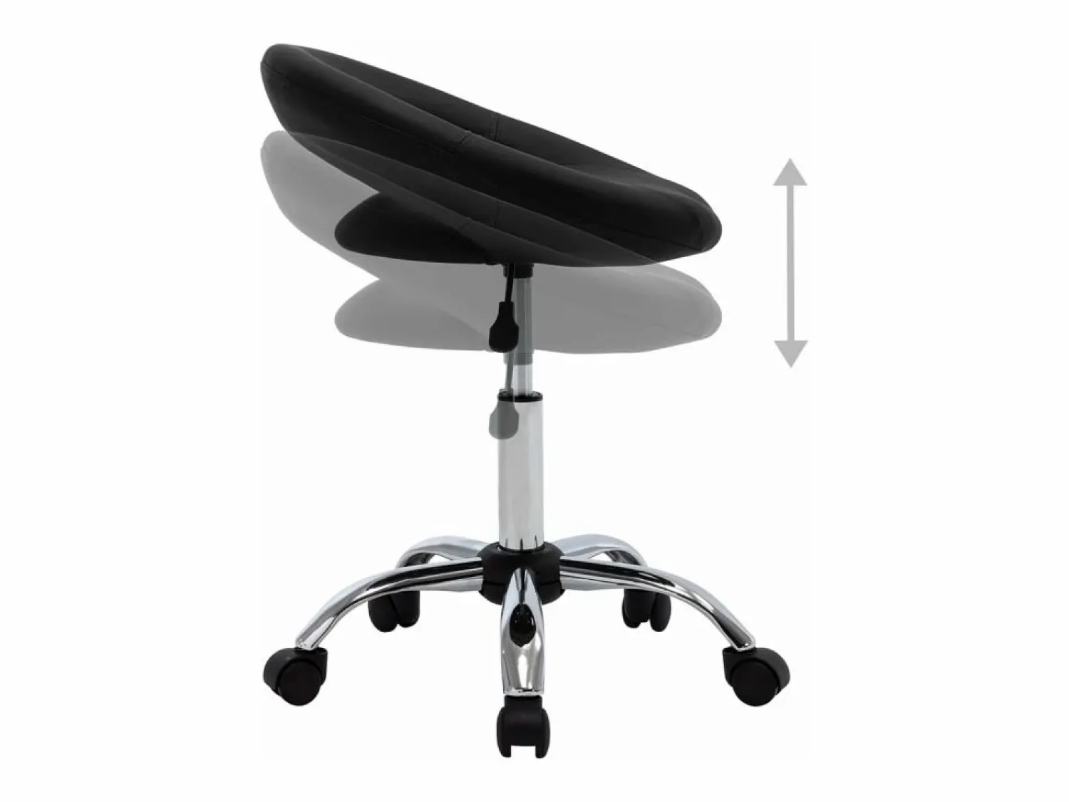 Discount Silla de trabajo con ruedas cuero sintético Taburete De Oficina