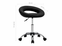Discount Silla de trabajo con ruedas cuero sintético Taburete De Oficina