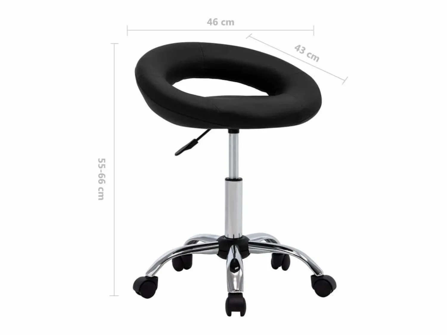 Discount Silla de trabajo con ruedas cuero sintético Taburete De Oficina