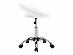 Clicnbuy Silla de trabajo con ruedas cuero sintético