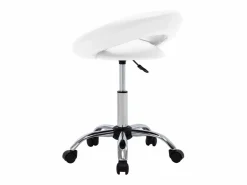 Clicnbuy Silla de trabajo con ruedas cuero sintético