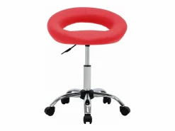 Silla de trabajo con ruedas cuero sintético ES788168