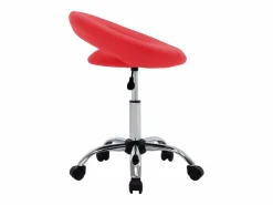Silla de trabajo con ruedas cuero sintético ES788168