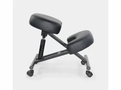 AHD Silla ergonómica de rodillas postural modelo sueco metal polipiel Balancesteel Lux