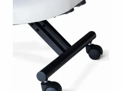 Hot AHD Silla ergonómica de rodillas para oficina modelo sueco metal Balancesteel - Blanco