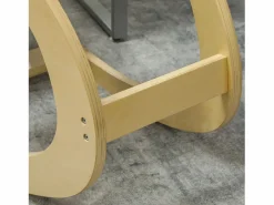 Silla ergonómica de rodillas con función de inclinación, madera, (54,5x85x54 cm)