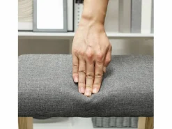 Silla ergonómica de rodillas con función de inclinación, madera, (54,5x85x54 cm)