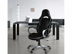 Discount Silla ergonómica gamer y de oficina en polipiel con Estilo Deportivo Racer Classic Silla Gaming