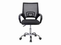 Discount Silla Estudio Oficina Vita Reposabrazos Ruedas Regulable 60x102x60 cm Negro
