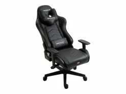 MAXPODIUM Silla gamer premium con sistema de masaje, soporta 150 kg – Tactical SMI, Negra
