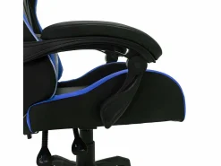 Silla gaming con luces LED RGB cuero sintético y negro Silla Gaming