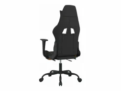 Sale Silla gaming con reposapiés tela y naranja Silla Gaming