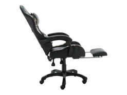 Discount Clicnbuy Silla gaming con reposapiés cuero sintético y camuflaje Negro