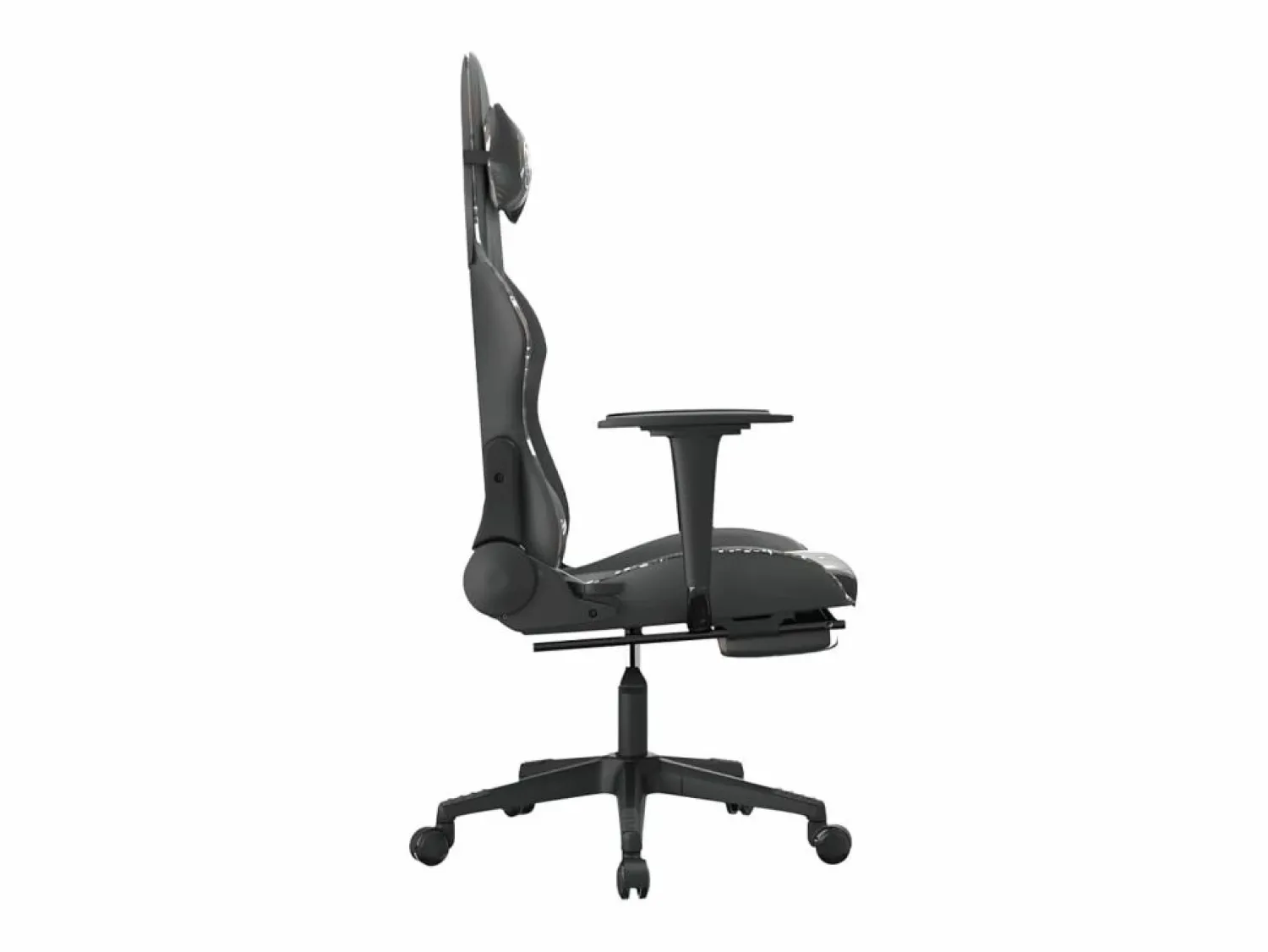 Clicnbuy Silla gaming con reposapiés cuero sintético camuflaje