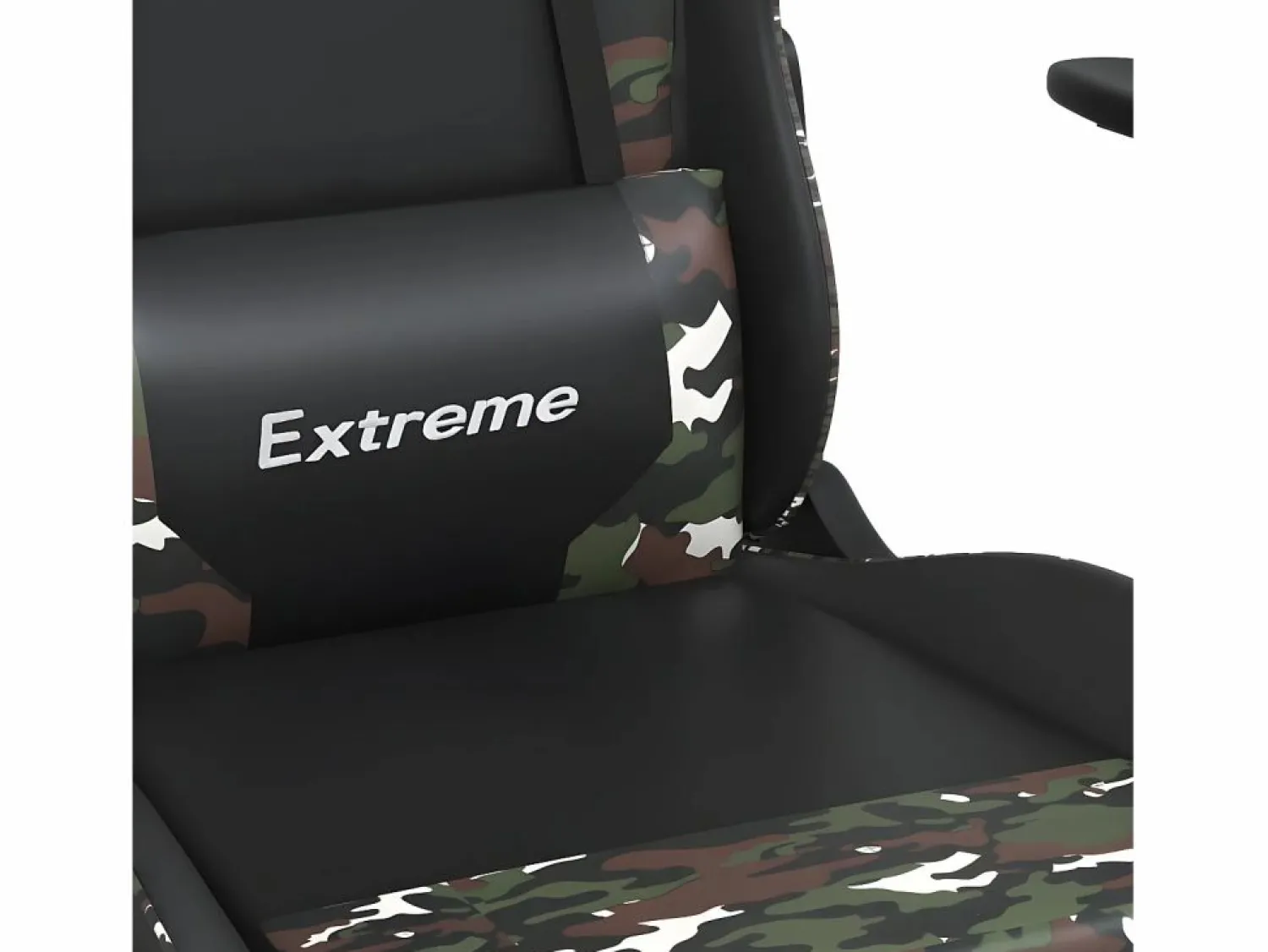 Clicnbuy Silla gaming con reposapiés cuero sintético camuflaje
