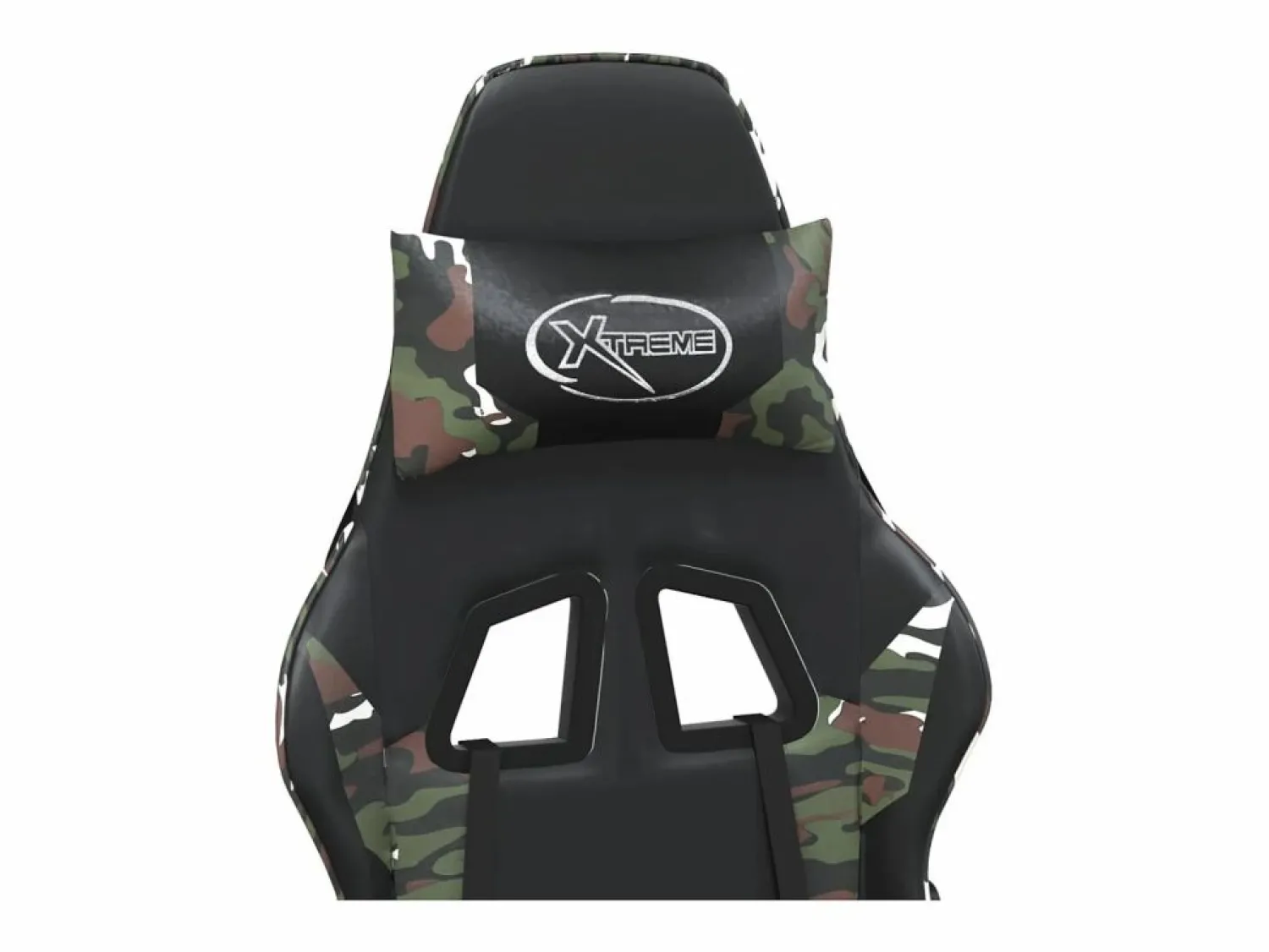 Clicnbuy Silla gaming con reposapiés cuero sintético camuflaje