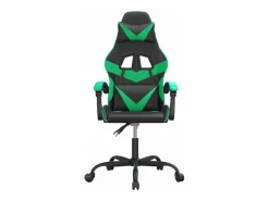 Outlet Clicnbuy Silla gaming cuero sintético y verde Negro