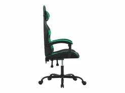 Outlet Clicnbuy Silla gaming cuero sintético y verde Negro