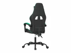 Outlet Clicnbuy Silla gaming cuero sintético y verde Negro