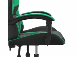 Outlet Clicnbuy Silla gaming cuero sintético y verde Negro
