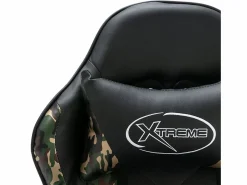 Sale Clicnbuy Silla gaming de cuero sintético y camuflaje Negro