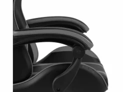 Outlet Clicnbuy Silla gaming de cuero sintético negro y Gris