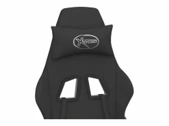 Clicnbuy Silla gaming de masaje con reposapiés tela