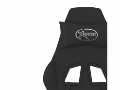 Clicnbuy Silla gaming de masaje con reposapiés tela