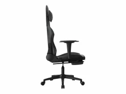 Best Clicnbuy Silla gaming de masaje y reposapiés cuero sintético Negro
