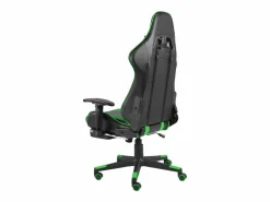 Online vidaxl Silla gaming giratoria con reposapiés PVC Verde