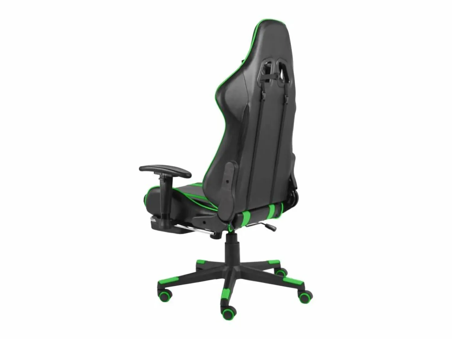 Online vidaxl Silla gaming giratoria con reposapiés PVC Verde