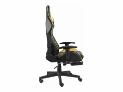 Clearance Silla gaming giratoria con reposapiés PVC Silla Gaming
