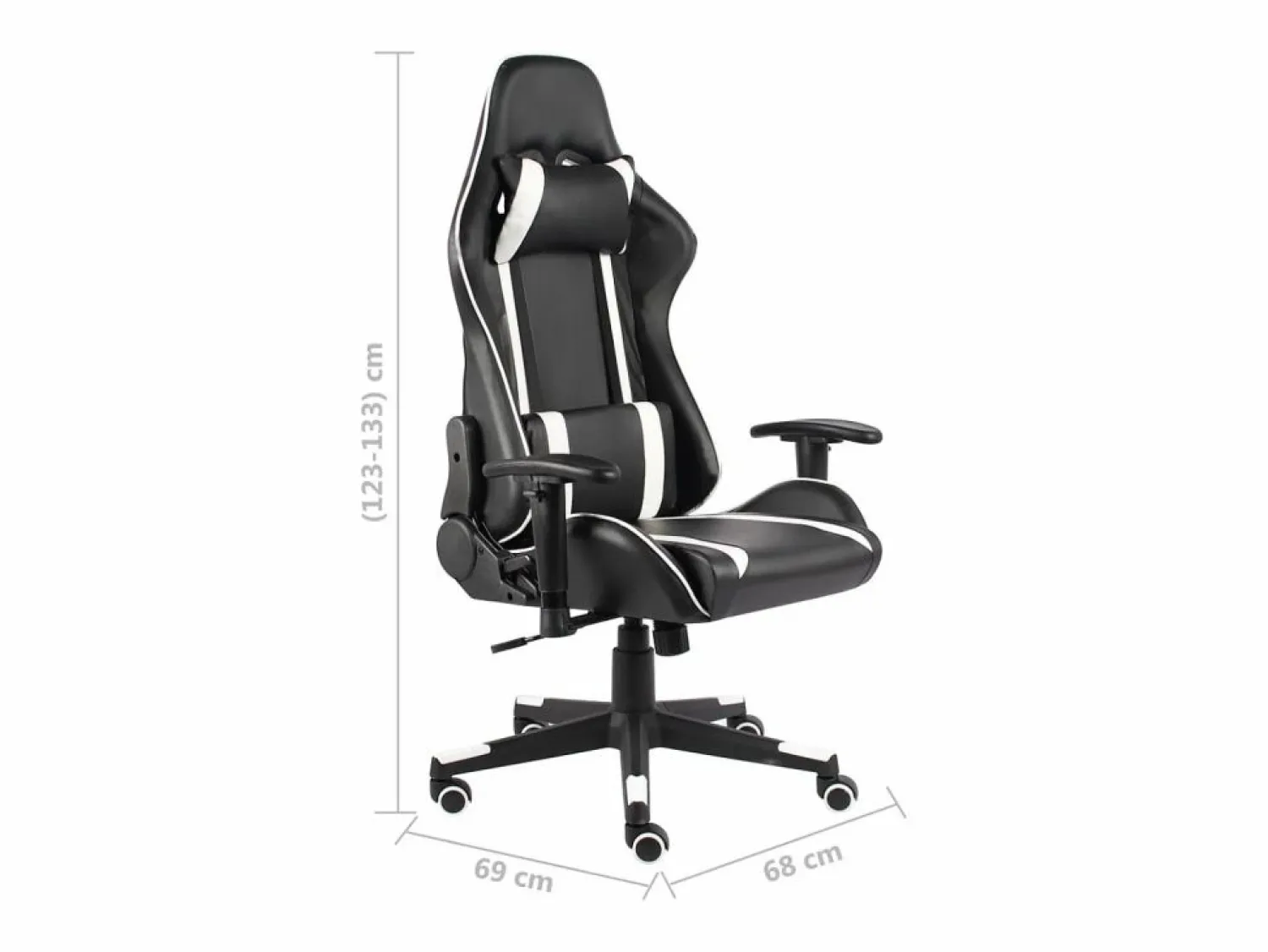 vidaxl Silla gaming giratoria PVC