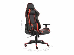 vidaxl Silla gaming giratoria PVC
