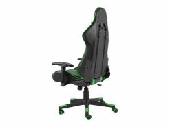 New vidaxl Silla gaming giratoria PVC Verde