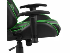 New vidaxl Silla gaming giratoria PVC Verde