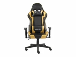 Online vidaxl Silla gaming giratoria PVC Dorado