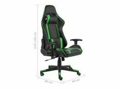 Online Clicnbuy Silla gaming giratoria PVC Verde