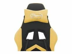 Best Silla gaming giratoria reposapiés cuero sintético negro Silla Gaming