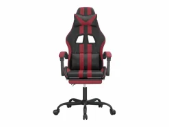 New Silla gaming giratoria y reposapiés cuero sintético Silla Gaming