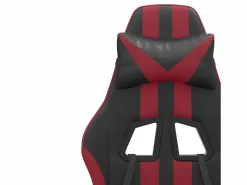 New Silla gaming giratoria y reposapiés cuero sintético Silla Gaming