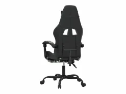 New Silla gaming giratoria y reposapiés cuero sintético Silla Gaming