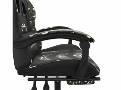 New Silla gaming giratoria y reposapiés cuero sintético Silla Gaming