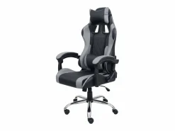 Outlet Silla gaming Legend cojín lumbar y reposacabezas y gris 120x63x66 cm Negro