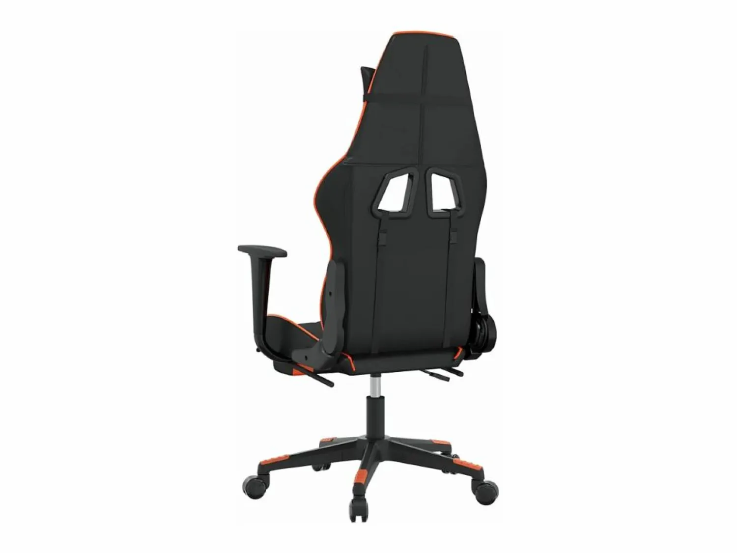 Discount Silla gaming masaje y reposapiés cuero sintético negro Silla Gaming